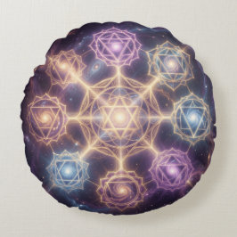 Die 7 Chakren´7 Rundes Kissen