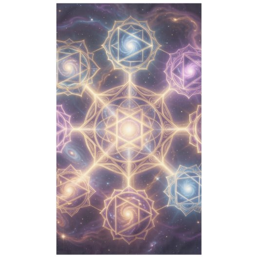 Die 7 Chakren´7 Tischdecke (Vorderseite)