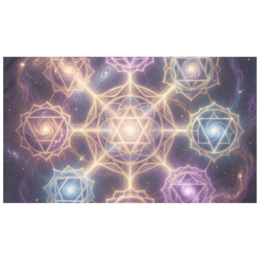 Die 7 Chakren´7 Tischdecke (Vorderseite (Horizontal))