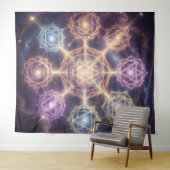 Die 7 Chakren´7 Wandteppich (Beispiel (Horizontal))