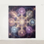 Die 7 Chakren´7 Wandteppich (Vorderseite)