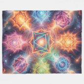 Die 7 Chakren´8 Fleecedecke (Vorderseite (Horizontal))