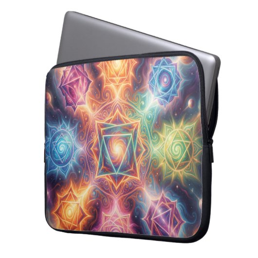 Die 7 Chakren´8 Laptopschutzhülle (Vorderseite Links)