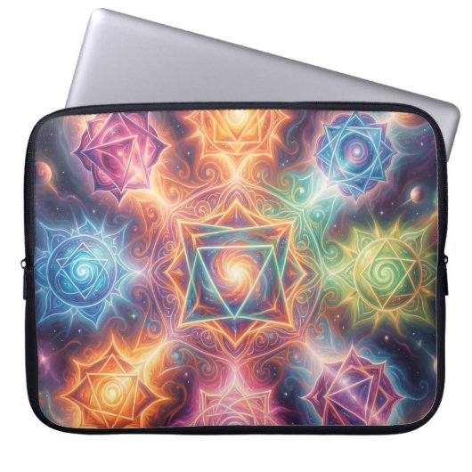 Die 7 Chakren´8 Laptopschutzhülle (Vorderseite)