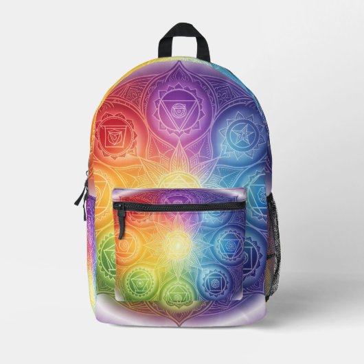 Die 7 Chakren´9 Bedruckter Rucksack (Vorderseite)