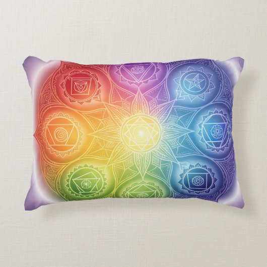 Die 7 Chakren´9 Dekokissen (Vorderseite)