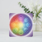 Die 7 Chakren´9 Feiertagskarte (Stehend Vorderseite)