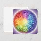 Die 7 Chakren´9 Feiertagskarte (Vorne/Hinten)