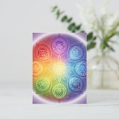 Die 7 Chakren´9 Feiertagspostkarte (Stehend Vorderseite)