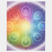 Die 7 Chakren´9 Fleecedecke (Vorderseite)