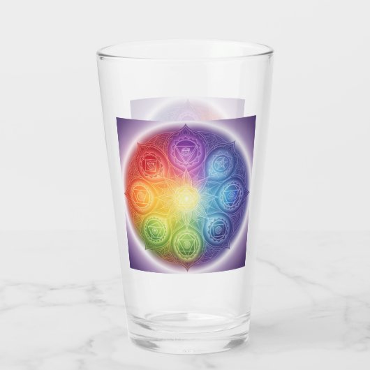 Die 7 Chakren´9 Glas (Rückseite)