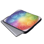 Die 7 Chakren´9 Laptopschutzhülle (Vorne Knopf)
