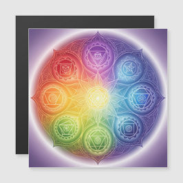 Die 7 Chakren´9 Magnetkarte