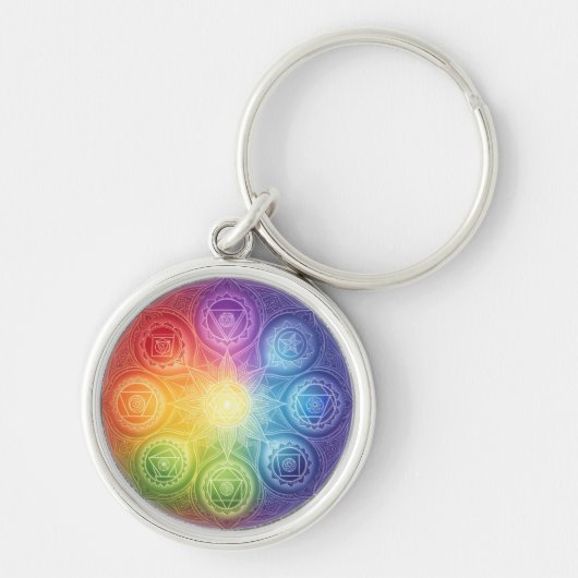 Die 7 Chakren´9 Schlüsselanhänger (Vorne)