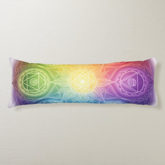 Die 7 Chakren´9 Seitenschläferkissen (Vorderseite)