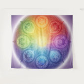 Die 7 Chakren´9 Wandteppich (Vorderseite (Horizontal))