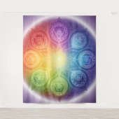 Die 7 Chakren´9 Wandteppich (Vorderseite)