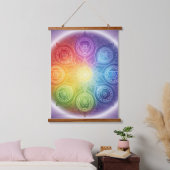 Die 7 Chakren´9 Wandteppich Mit Holzrahmen (Schlafzimmer)