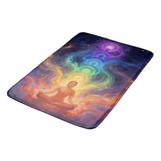 Die 7 Chakren Badematte (Schrägansicht)