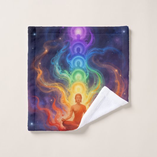 Die 7 Chakren Badhandtuch Set (Waschlappen)