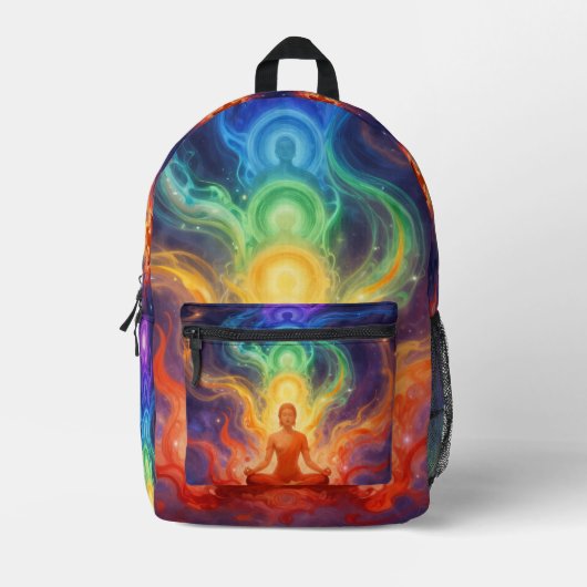 Die 7 Chakren Bedruckter Rucksack (Vorderseite)