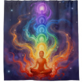 Die 7 Chakren Duschvorhang (Vorderseite)
