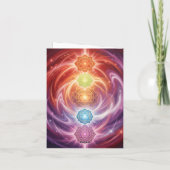 Die 7 Chakren Feiertagskarte (Rückseite)