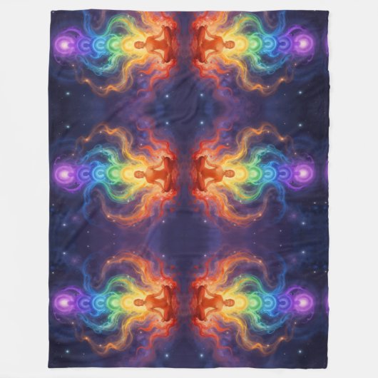 Die 7 Chakren Fleecedecke (Vorderseite)