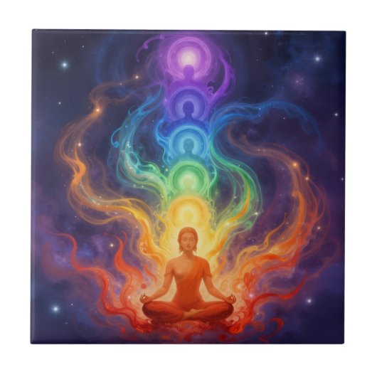 Die 7 Chakren Fliese (Vorderseite)