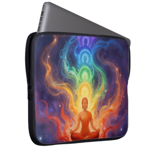 Die 7 Chakren Laptopschutzhülle (Vorne Rechts)