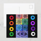 Die 7 Chakren Postkarte (Vorne/Hinten)