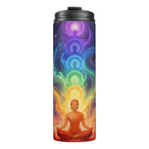 Die 7 Chakren Thermosbecher