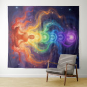 Die 7 Chakren Wandteppich (Beispiel (Horizontal))