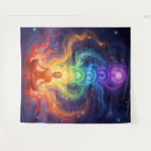 Die 7 Chakren Wandteppich (Vorderseite (Horizontal))