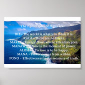 Die 7 Grundsätze von Huna Poster (Vorne)