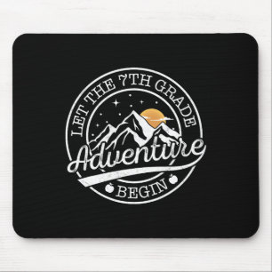 Die 7. Klasse-Abenteuer beginnen Retro erster Tag Mousepad