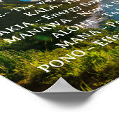 Die 7 Prinzipien des spirituellen Posters von Huna Poster (Ecke)