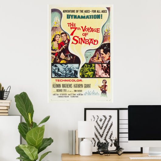 Die 7. Reise nach Sinbad Poster (Heimbüro)