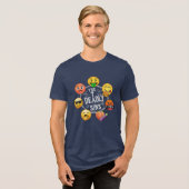 Die 7 Toten (Emoji) singen Tri-Blend Shirt (Vorderseite voll)