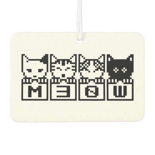 DIE 8-BIT-KATZEN M30 W AUTOLUFTERFRISCHER (Vorderseite)