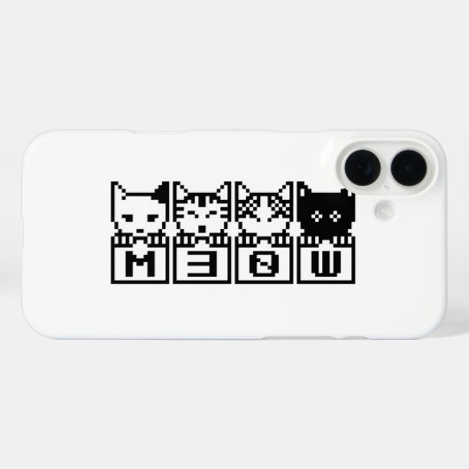 DIE 8-BIT-KATZEN M30 W Case-Mate iPhone HÜLLE (Rückseite (Horizontal))