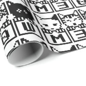 DIE 8-BIT-KATZEN M30 W GESCHENKPAPIER (Rolleneckpunkt)