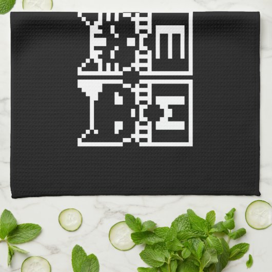 DIE 8-BIT-KATZEN M30 W GESCHIRRTUCH (Gefaltet)