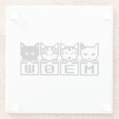 DIE 8-BIT-KATZEN M30 W GLASUNTERSETZER (Rückseite)