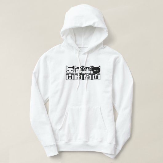 DIE 8-BIT-KATZEN M30 W HOODIE (Design vorne)