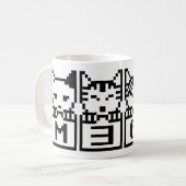 DIE 8-BIT-KATZEN M30 W KAFFEETASSE (Vorderseite Links)