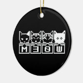 DIE 8-BIT-KATZEN M30 W KERAMIK ORNAMENT (Links)