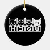 DIE 8-BIT-KATZEN M30 W KERAMIK ORNAMENT (Hinten)