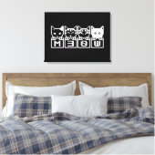 DIE 8-BIT-KATZEN M30 W LEINWANDDRUCK (Insitu (Schlafzimmer))