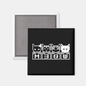 DIE 8-BIT-KATZEN M30 W MAGNET (Vorderseite/Rückseite)